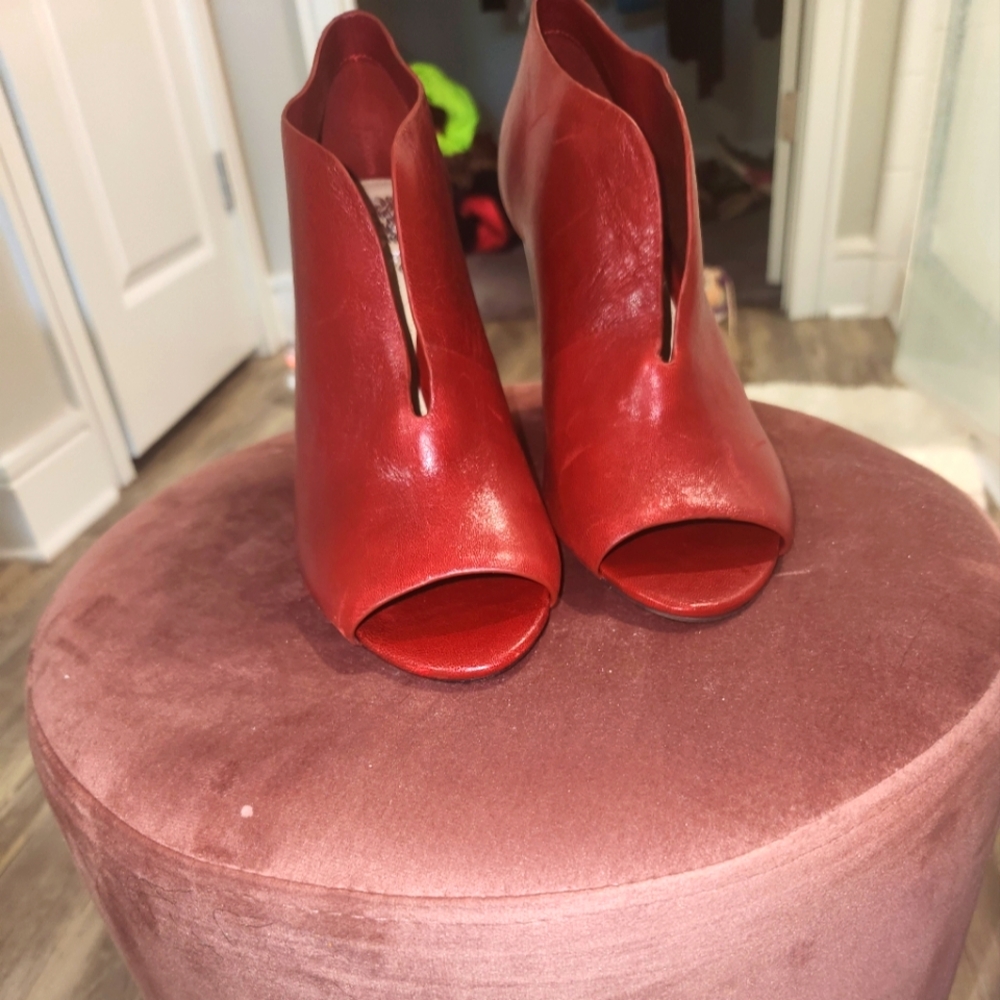 Vince Camuto Red Booties!